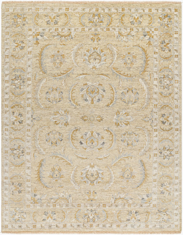 Surya Revival Handmade 10' X 14' Wool Rug With Elegant Fringe - Timeless Charm For Your Home Decor Beige Wool Rvv2300-69