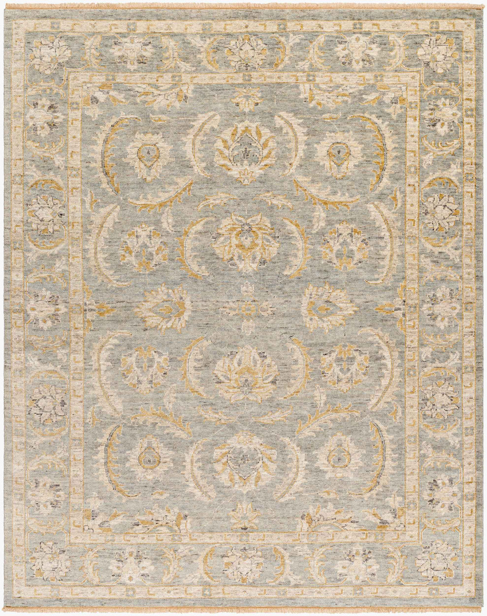 Surya Revival Handmade 10' X 14' Wool Rug With Elegant Fringe - Timeless Charm For Your Home Decor Beige Wool Rvv2300-69