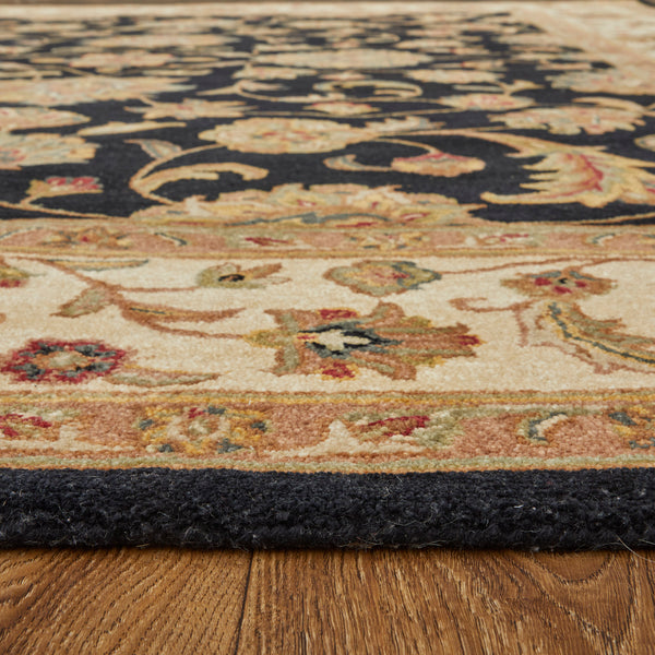 Feizy Rugs Wagner Hand Tufted Wool Oriental Rug - Durable, Stain-resistant Design Perfect For High-traffic Areas Black,Gold,Tan Wool Wgr8941fblkbgee10