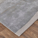 Feizy Rugs Anya Wool/Viscose Hand Tufted Industrial Rug Ivory/Gray 10' x 14'