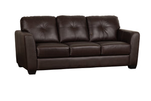 Porter Designs Porter Mantua Elegant Top Grain Leather Sofa In Brown - Stylish, Comfortable & Modern Design Brown Leather 02-189-01-4667