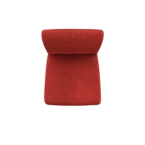 Homelegance By Top-Line Leander Faux Leather High Back Bar Stools (Set of 2) Red Wood