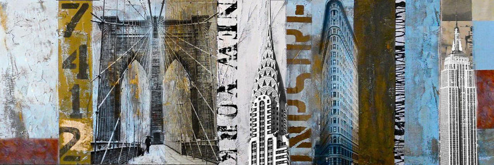 Surya Wall Decor Rwl-3012 - Stunning 60"H X 30"W Framed Art To Elevate Your Modern Home Decor Main, Blue Canvas Rwl3077-3060