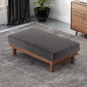 English Elm Christopher Knight Home® - OTTOMAN Modern Microfiber Upholstered Cocktail Bench with Plush Cushion Top for Seating & Décor Slate 62411.00SLATWALN