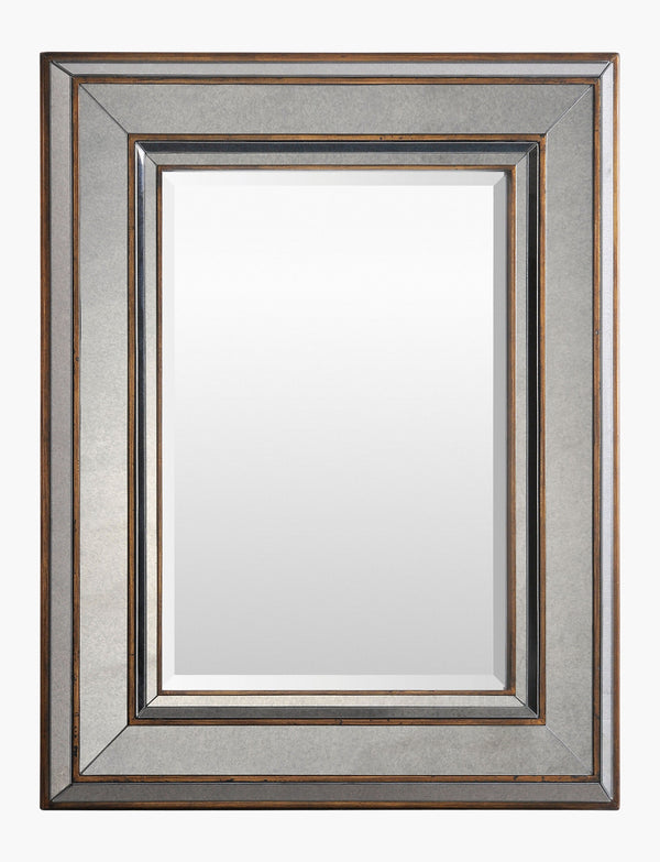 Surya Elegant Accent Mirror Rwm-2000 - 36"H X 28"W X 2"D, Perfect For Home Decor & Style! Frame, Metallic ,Silver Polyurethane Rwm2000-2836