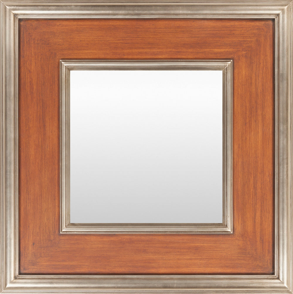 Surya Wall Decor Rwm-2009 Mirror - 27"H X 27"W, Stylish Accent For Any Room, Elegant Design! Frame, Brown Mango Wood Rwm2009-2727