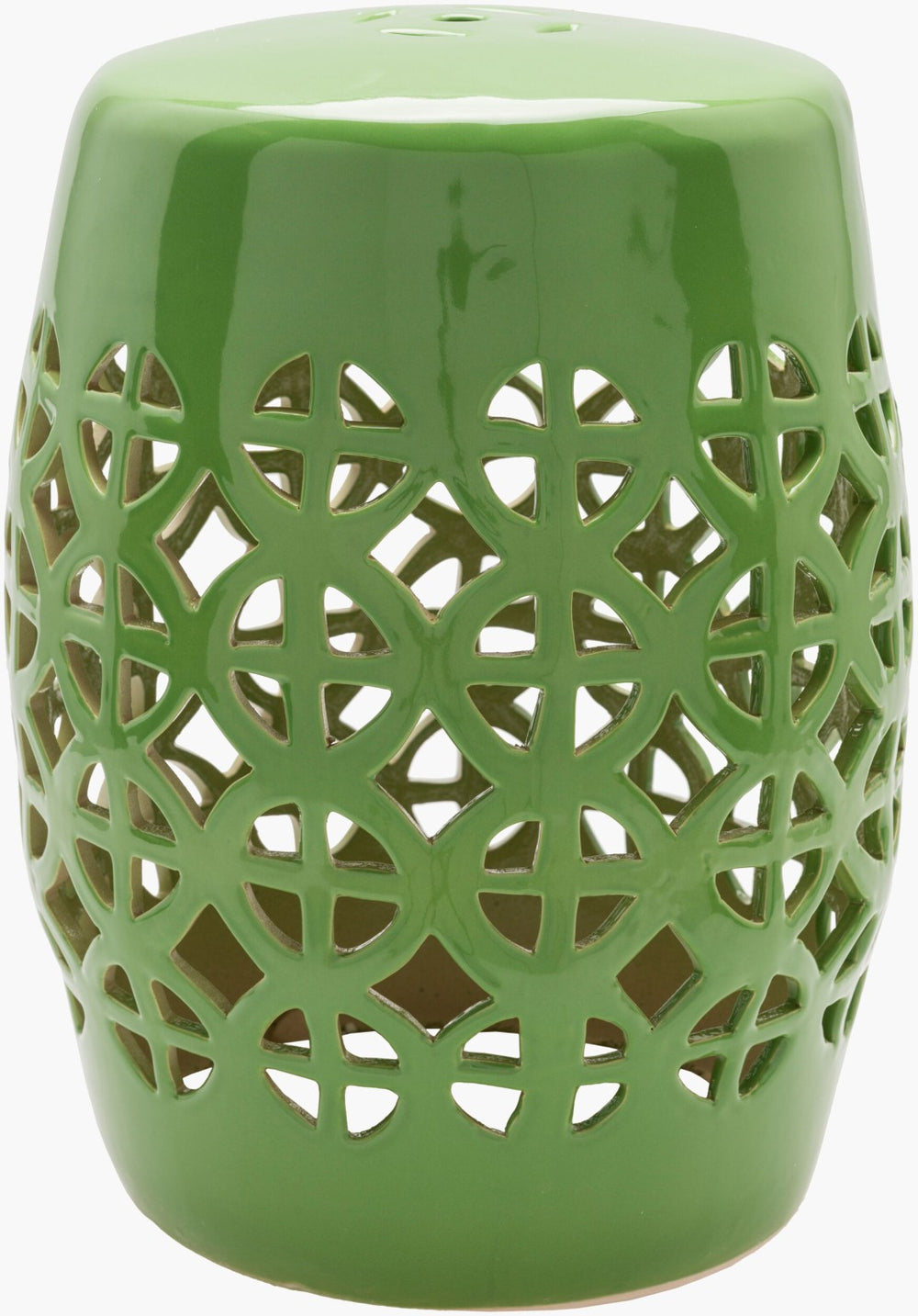 Livabliss Ridgeway Ceramic Garden Stool with Global Inspired Design for Outdoor Patio Use RWY006-131318