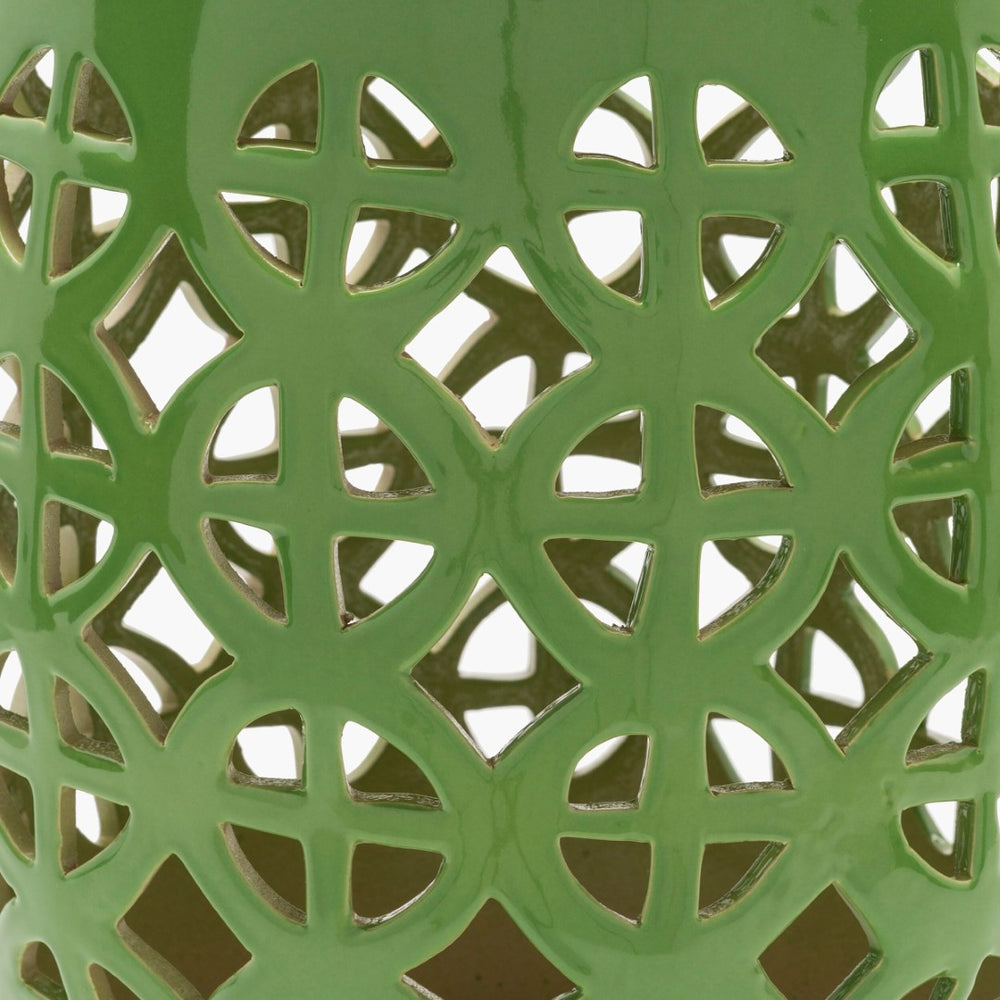 Livabliss Ridgeway Ceramic Garden Stool with Global Inspired Design for Outdoor Patio Use RWY006-131318