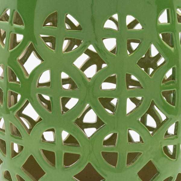 Livabliss Ridgeway Ceramic Garden Stool with Global Inspired Design for Outdoor Patio Use RWY006-131318
