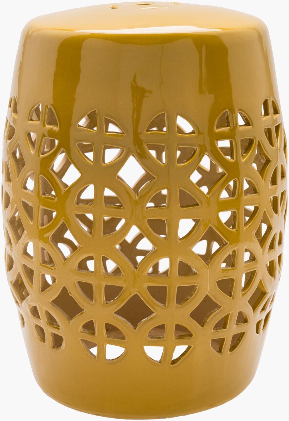 Livabliss Ridgeway Barrel Garden Stool Porcelain Ceramic Accent for Patio or Indoor Spaces RWY007-131318