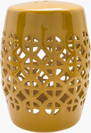 Livabliss Ridgeway Barrel Garden Stool Porcelain Ceramic Accent for Patio or Indoor Spaces RWY007-131318