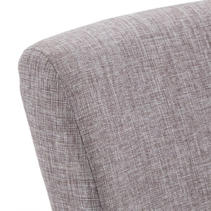 Homelegance By Top-Line Harmonn Linen Parsons Dining Chairs (Set of 2) Grey Rubberwood