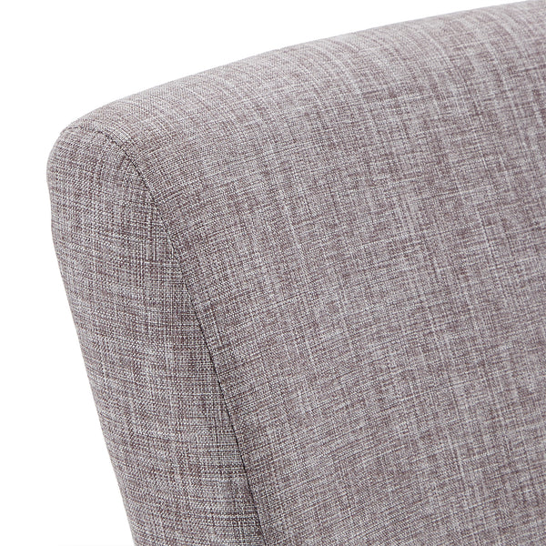 Homelegance By Top-Line Harmonn Linen Parsons Dining Chairs (Set of 2) Grey Rubberwood