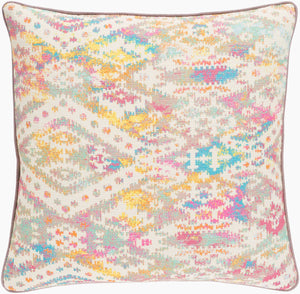 Surya Roxana 18"X18" Cotton Accent Pillow - Exquisite Detail & Unique Charm For Your Home Decor Yellow Cotton,Cotton Rxa002-2020