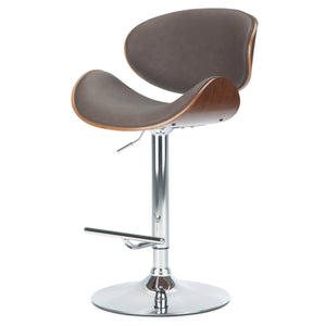 English Elm Marana - Stylish Adjustable Swivel Bar Stool In Distressed Brown For Modern Kitchens & Bars B136P158925