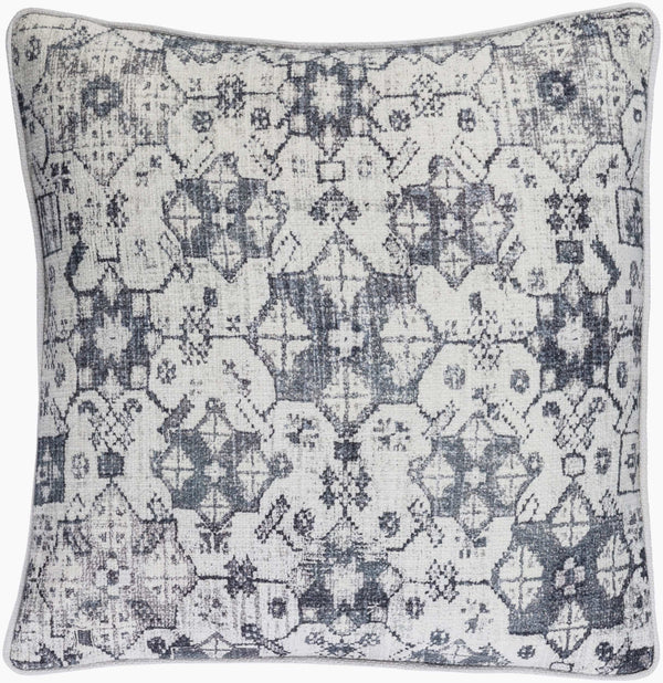 Surya Roxana 20" Accent Pillow - Luxuriously Soft Cotton Home Decor For Stylish Comfort & Easy Care Denim Cotton,Cotton Rxn004-2020p