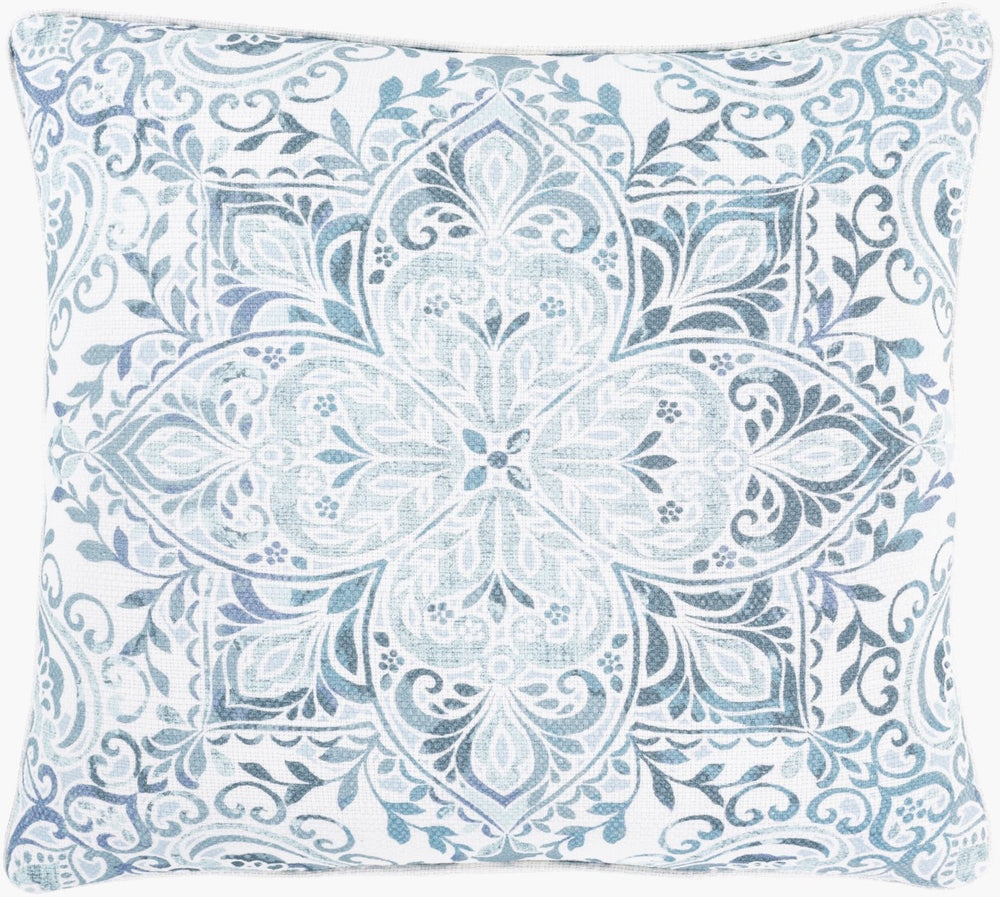 Surya Roxana Cotton Woven Square Accent Pillow Handcrafted in India for Sofa or Bed RXN006-2222D
