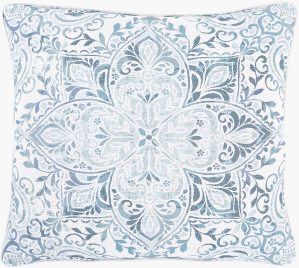 Surya Roxana Cotton Woven Square Accent Pillow Handcrafted in India for Sofa or Bed RXN006-2222D