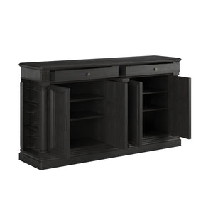 Atrium Buffet with Black Granite Top, Adjustable Shelves, 2 Drawers & Elegant Oil-Rubbed Bronze Hardware