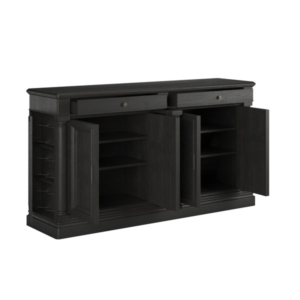 Atrium Buffet with Black Granite Top, Adjustable Shelves, 2 Drawers & Elegant Oil-Rubbed Bronze Hardware