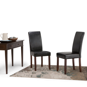 English Elm Acadian Parson Dining Chairs Set Of 2 In Midnight Black - Chic, Comfortable, And Versatile Design B136P159790