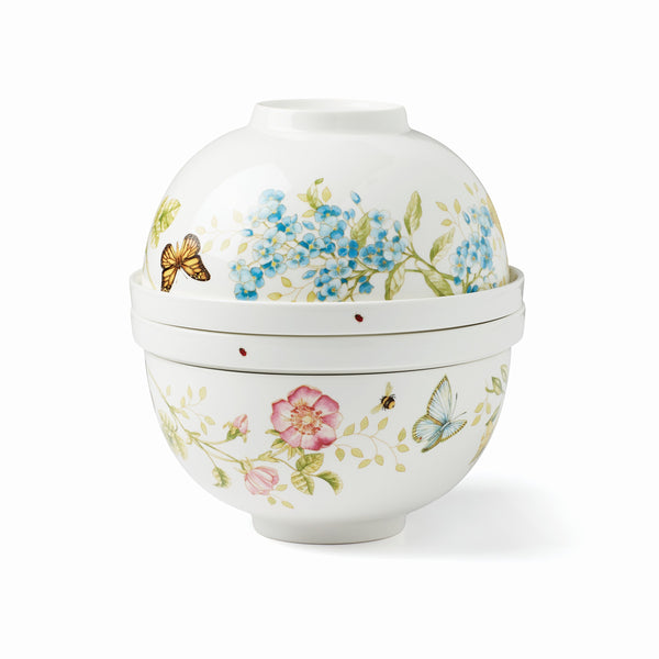 Lenox Butterfly Meadow Luna 8-Piece Nesting Dinnerware Set Multi, WHITE PORCELAIN 892493
