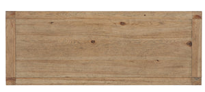 Hooker Furniture Vineyard Sonoma Four-Drawer Chest With Cabinet — Pecky Hickory & White Oak Veneers, Cedar-Lined Drawer, Rustic Hammered Pulls 6952-90010-80