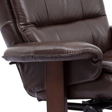 Parker House Parker Living Knight - Robust Manual Reclining Swivel Chair and Ottoman Robust Top Grain Leather with Match (X) MKNI#212S-ROB