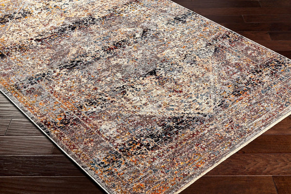 Livabliss Arya Traditional Fringe Area Rug Polyester Viscose Blend Medium Pile Living Room RYA2300-8101210