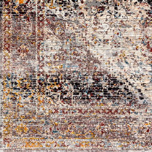 Livabliss Arya Traditional Fringe Area Rug Polyester Viscose Blend Medium Pile Living Room RYA2300-8101210