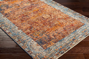 Livabliss Arya Traditional Runner Rug Machine Woven Polyester Viscose Blend Hallway Accent Dark Red, Burnt 8'10" x 12'10" RYA2302-8101210