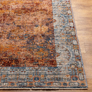 Livabliss Arya Traditional Runner Rug Machine Woven Polyester Viscose Blend Hallway Accent Dark Red, Burnt 8'10" x 12'10" RYA2302-8101210
