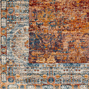 Livabliss Arya Traditional Runner Rug Machine Woven Polyester Viscose Blend Hallway Accent Dark Red, Burnt 8'10" x 12'10" RYA2302-8101210