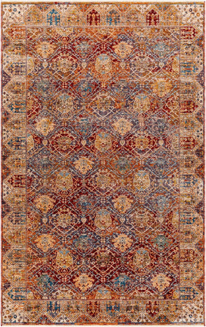 Livabliss Arya Turkish Area Rug Polyester Viscose Blend with Fringe for Living Dining Rooms RYA2303-8101210