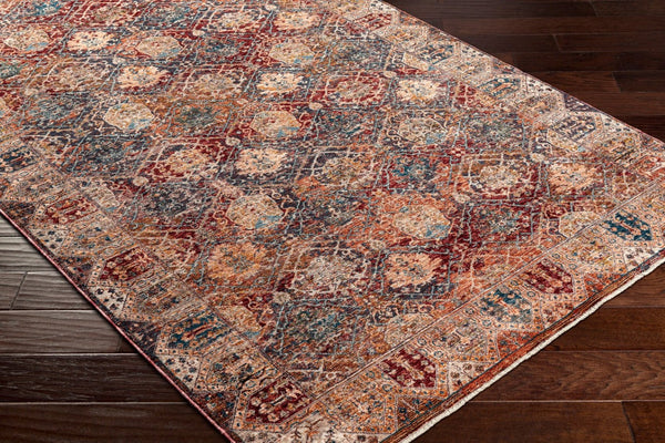 Livabliss Arya Turkish Area Rug Polyester Viscose Blend with Fringe for Living Dining Rooms RYA2303-8101210