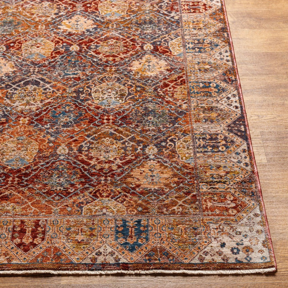 Livabliss Arya Turkish Area Rug Polyester Viscose Blend with Fringe for Living Dining Rooms RYA2303-8101210