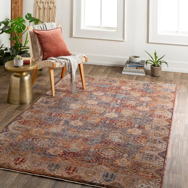 Livabliss Arya Turkish Area Rug Polyester Viscose Blend with Fringe for Living Dining Rooms RYA2303-8101210