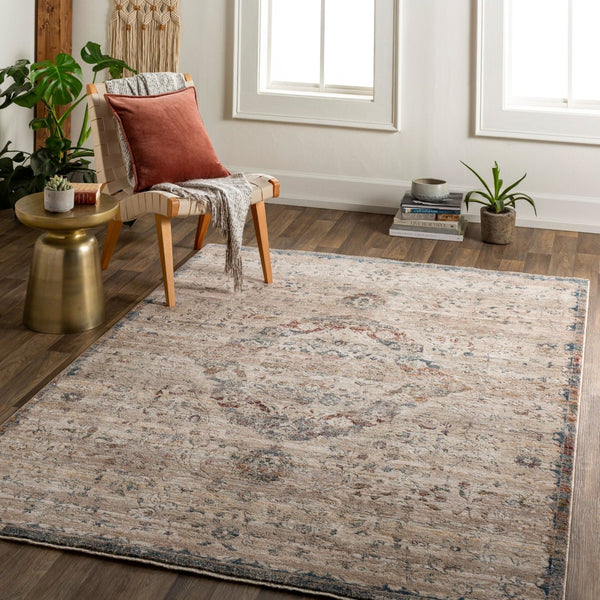 Livabliss Arya Persian Inspired Accent Rug with Lustrous Polyester Viscose Pile Handcrafted in Turkey Medium Gray, Ch 2' x 3'3" RYA2308-233