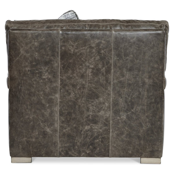 Bernhardt Bernhardt Burnham Leather Chair With Deep Cushion, Tailored Stitching, Lush Premium Leather, Modern Style 7202LO