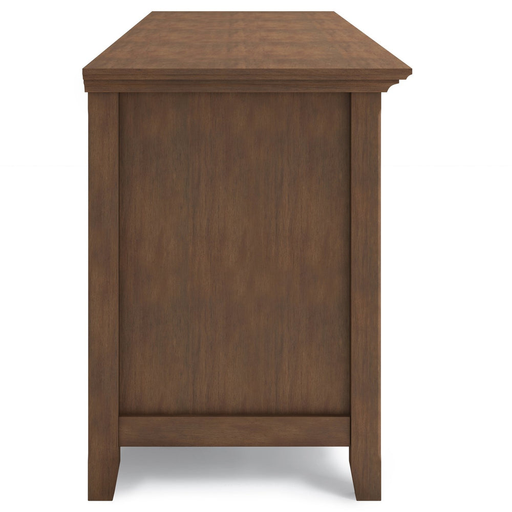 English Elm Amherst 72" Solid Wood Tv Media Stand: Rustic Brown, Spacious Design & Stylish Storage Solutions B136P158359