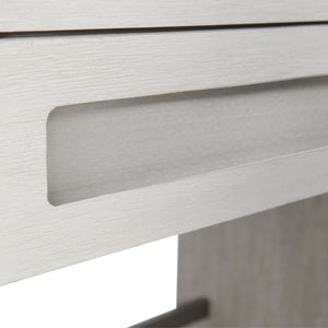 Bernhardt Bernhardt Foundations Desk — Two‑Tone Rustic Modern Writing Desk With Soft‑Close Drawer, Steel Accents 306512