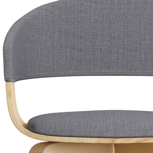 English Elm Lowell Bentwood Dining Chair - Stylish Light Grey Upholstery For Modern Comfort & Versatility B136P158843