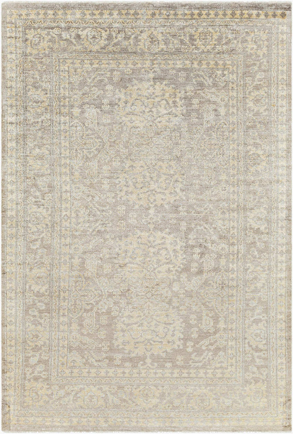 Surya Royal Handmade 10' X 14' Luxurious Viscose Rug – Elegant Design With Fringe Detailing For Home Décor Wheat Viscose Ryl2301-69