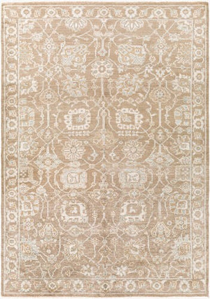 Surya Royal Handmade 10' X 14' Luxurious Viscose Rug – Elegant Design With Fringe Detailing For Home Décor Taupe Viscose Ryl2303-69