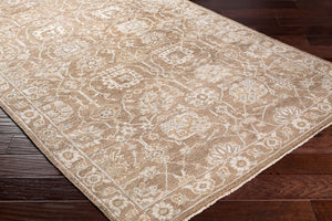 Surya Royal Handmade 10' X 14' Luxurious Viscose Rug – Elegant Design With Fringe Detailing For Home Décor Taupe Viscose Ryl2303-69