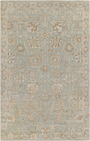 Surya Royal Handmade 10' X 14' Luxurious Viscose Rug – Elegant Design With Fringe Detailing For Home Décor Dusty Sage Viscose Ryl2304-46