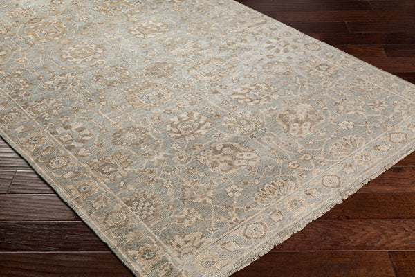 Surya Royal Handmade 10' X 14' Luxurious Viscose Rug – Elegant Design With Fringe Detailing For Home Décor Dusty Sage Viscose Ryl2304-46