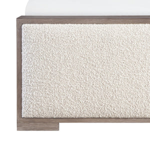 Bernhardt Bernhardt Casa Paros Panel Bed With Playa Wood Frame, Inset Upholstered Panels And Low Footboard For California King Comfort And Modern Rustic Style Brown 76 W" x 106.13 D" x 52.5 H" K1877