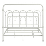 Homelegance By Top-Line Gracen Casted Knot Metal Bed White Metal