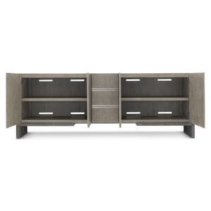 Bernhardt Bernhardt Foundations Two-Tone Entertainment Credenza 94" Rustic Modern Media Console With Storage, Soft-Close Doors 306890